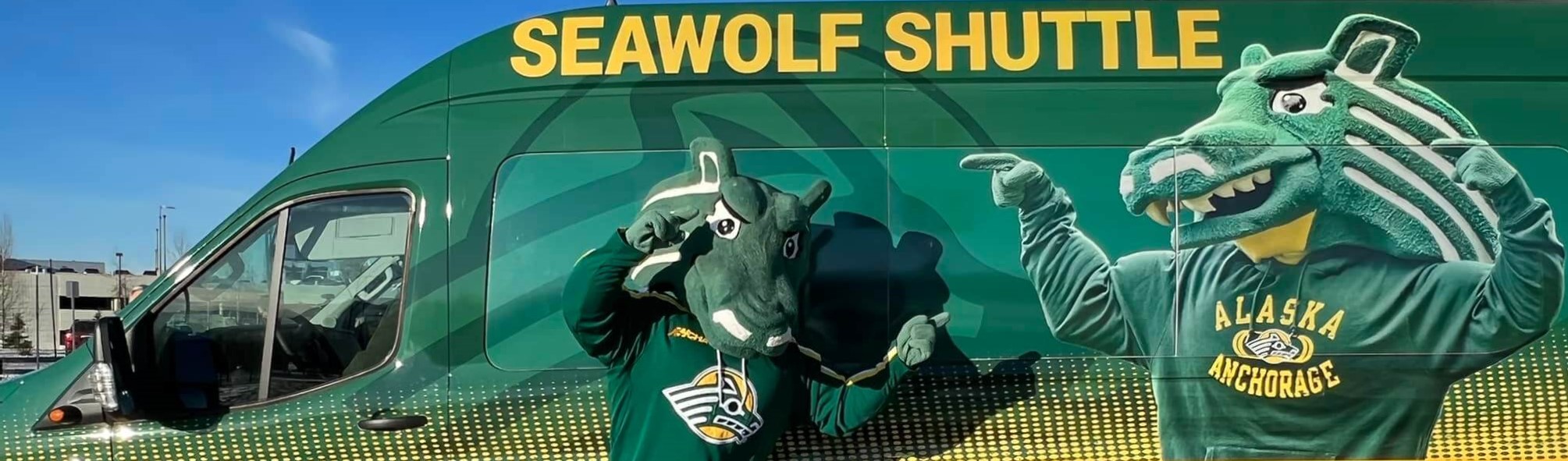 Seawolf Shuttle and Mascot