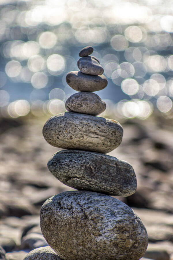Balancing rock stack