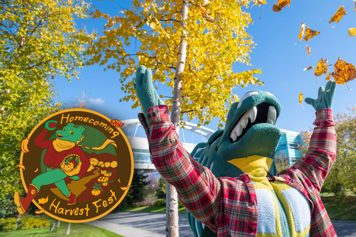 Spirit and fall leaves