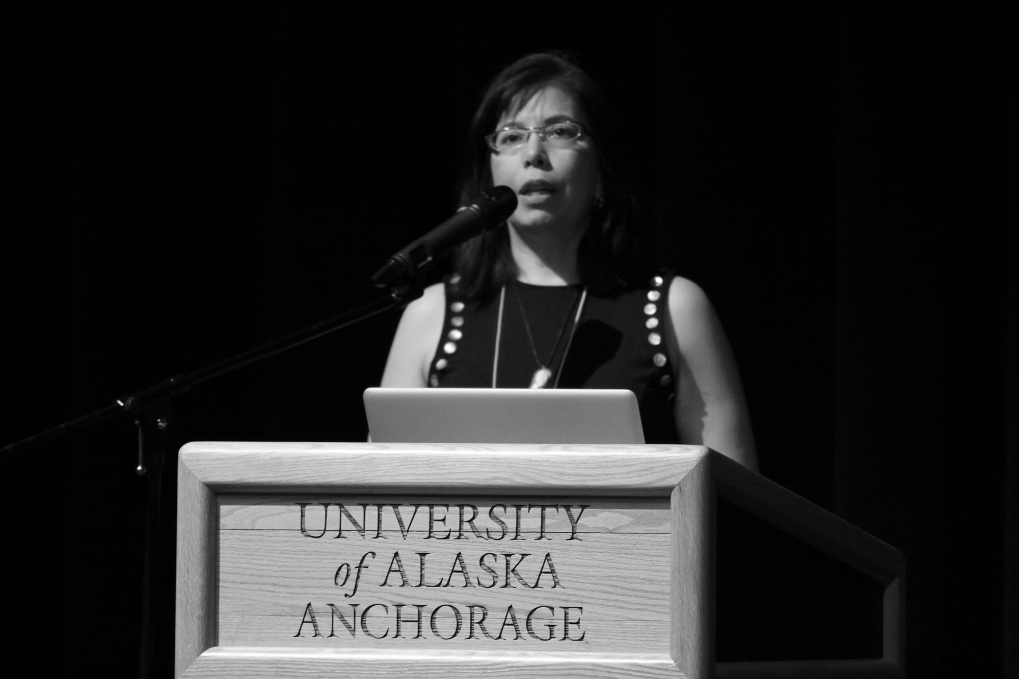 Faculty Fulbright Scholarship recipient and UAA Alaska Native Studies Professor Maria Williams
