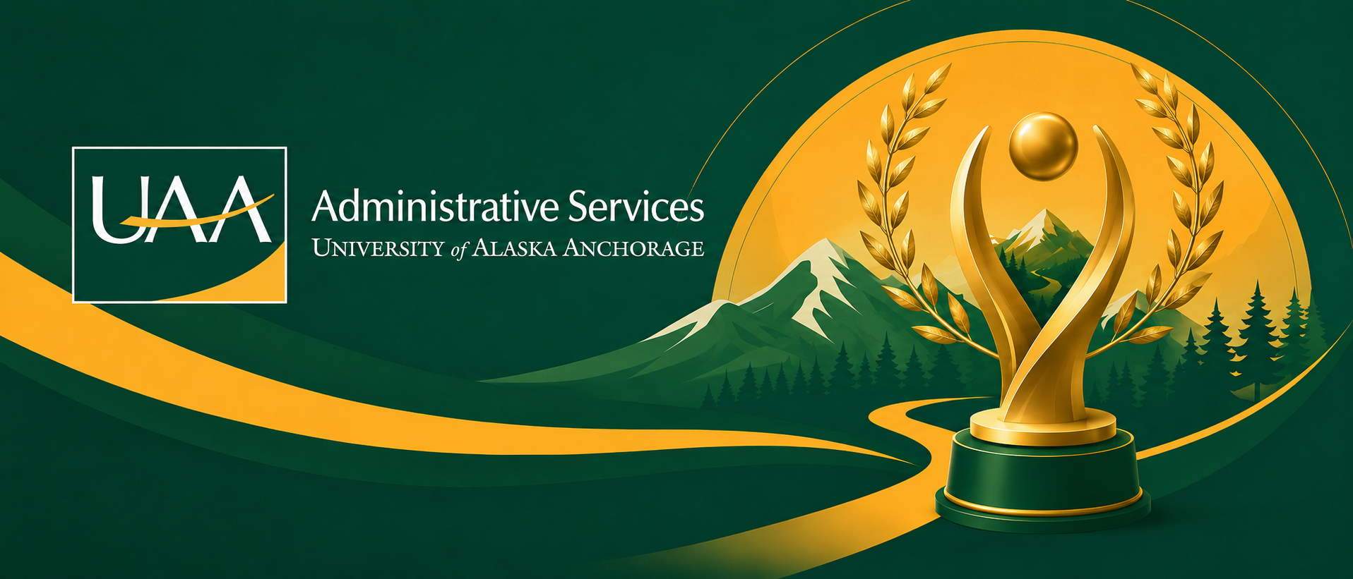 Administrative Services award banner generated by AI.