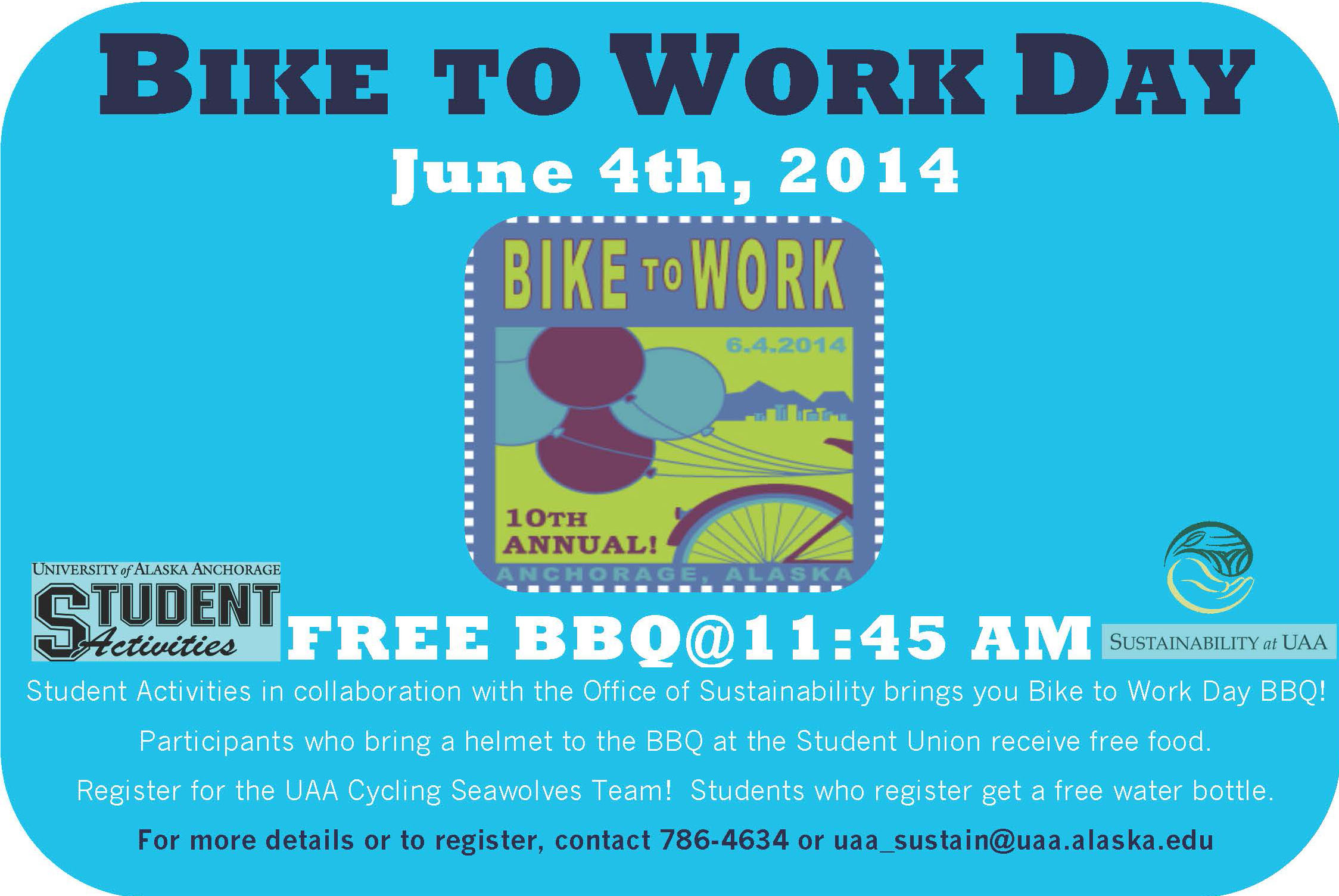Bike to Work Day BBQ Poster