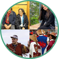 Four square of images for Native Early Transition (NET) Conference