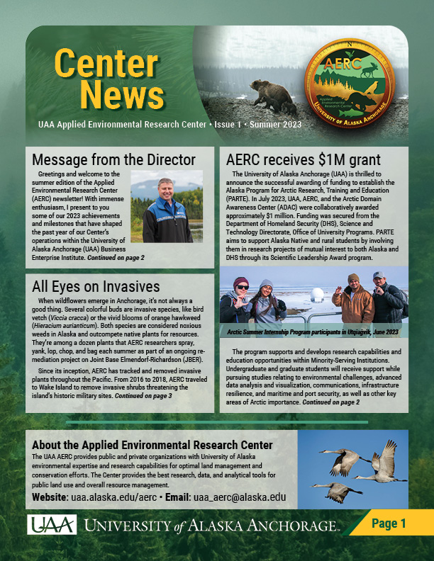First page of 2023 Summer newsletter