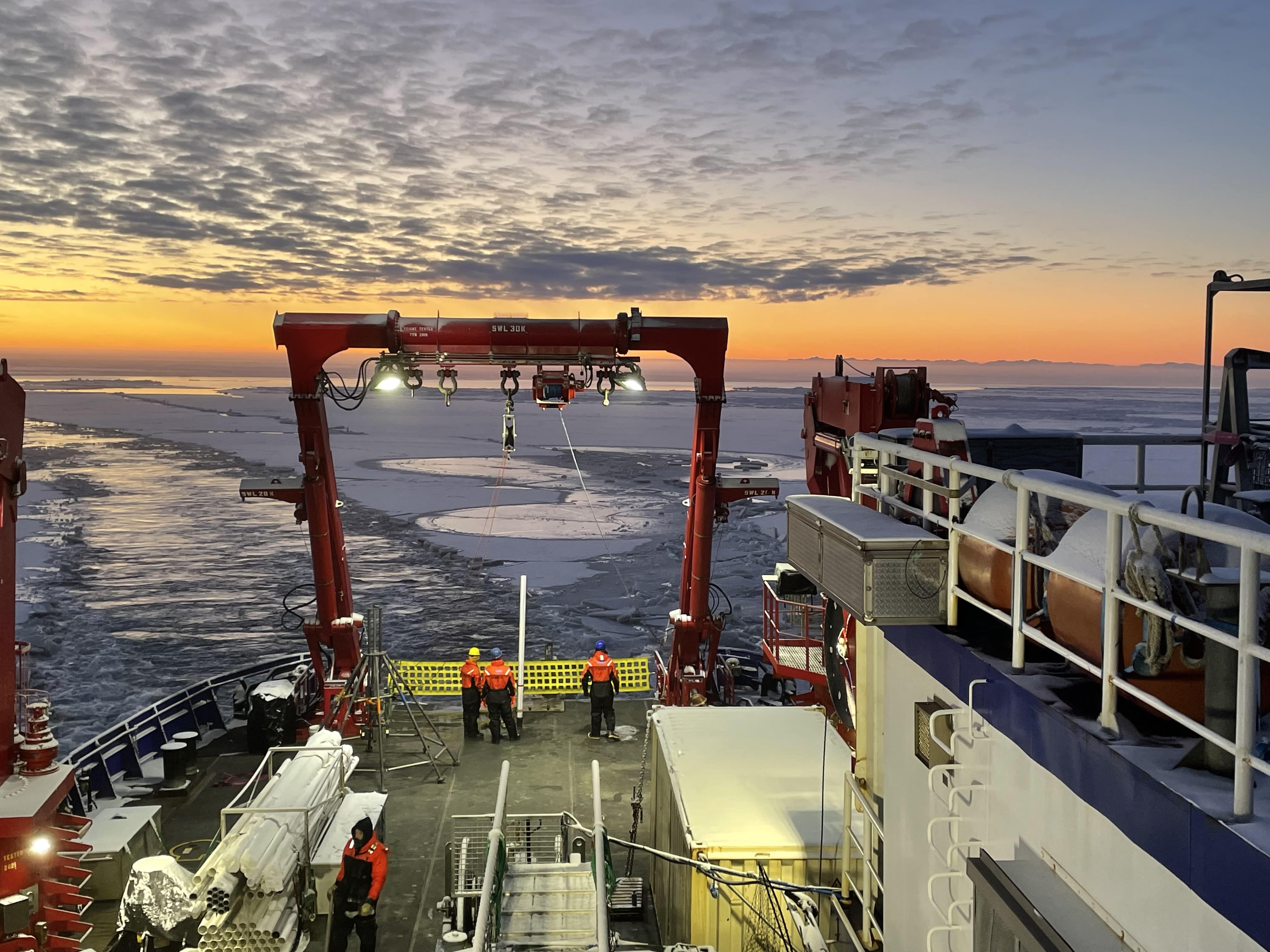 Coring Beaufort Sea Dr. Klein