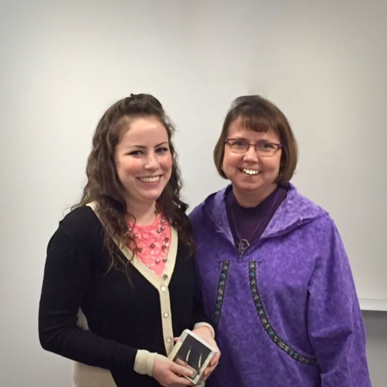 Amanda Sagmoen and Professor Sharon Lind