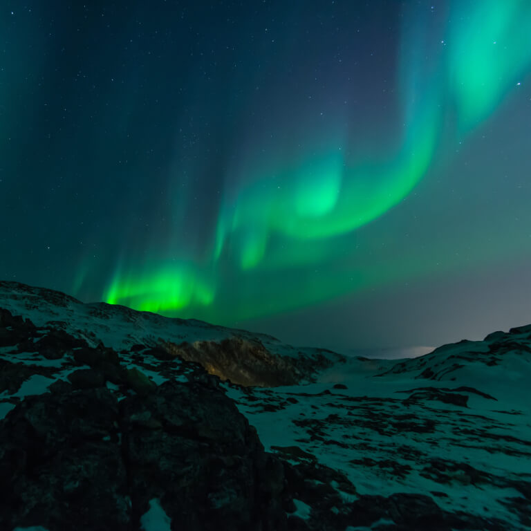 northern lights over Alaska