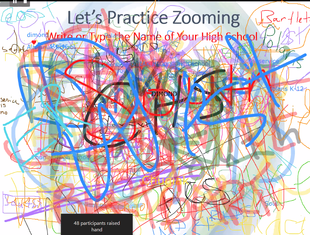 Zoom graffiti collage