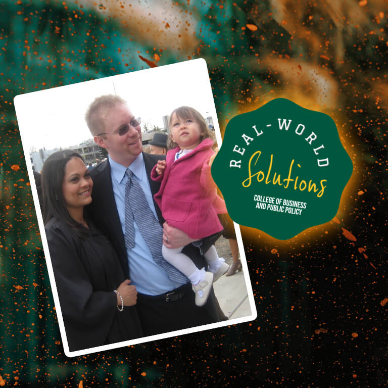 Patrick Rider at commencement