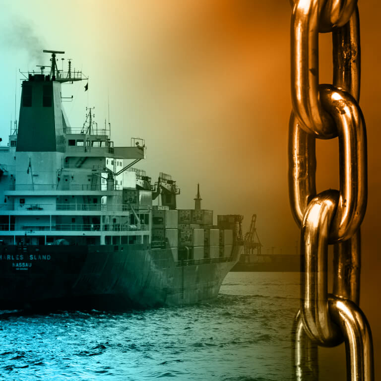 freighter and chain