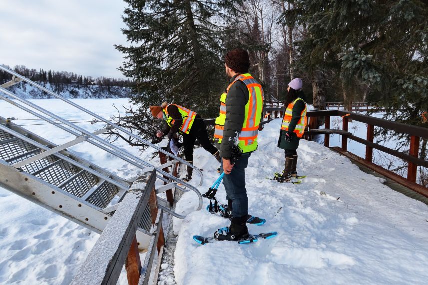 Students at capstone site