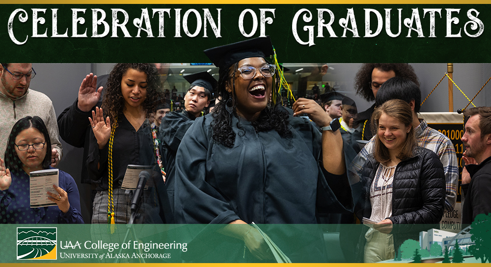 Fall-2023-grad-celebration-header-1200 Three college of engineering students in a collage.