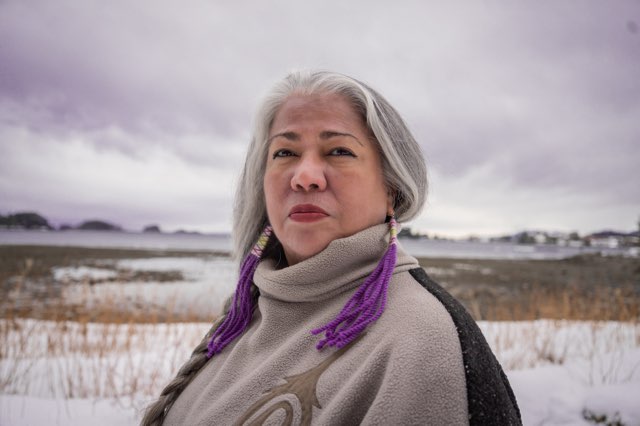 Cass Pook standing in rural area covered in snow