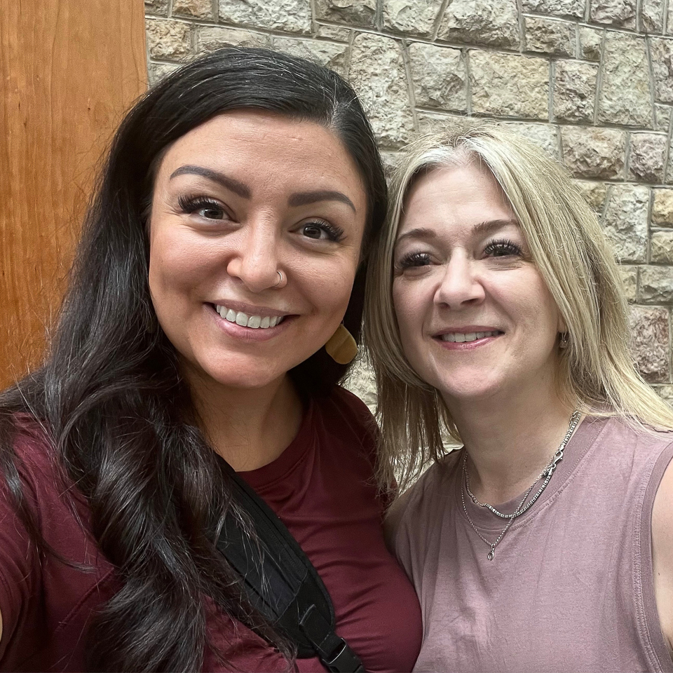 Jessica ross and Stacey Lovo smiling