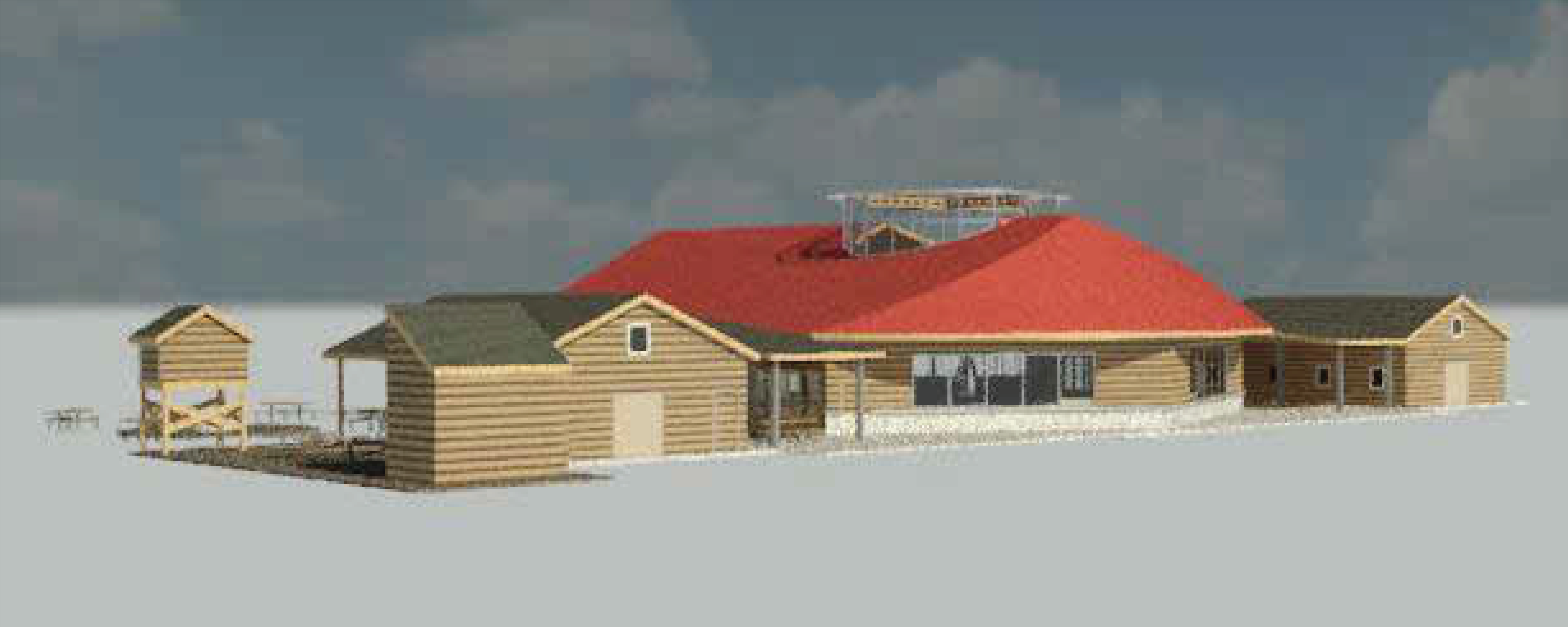digital rendering of building exterior