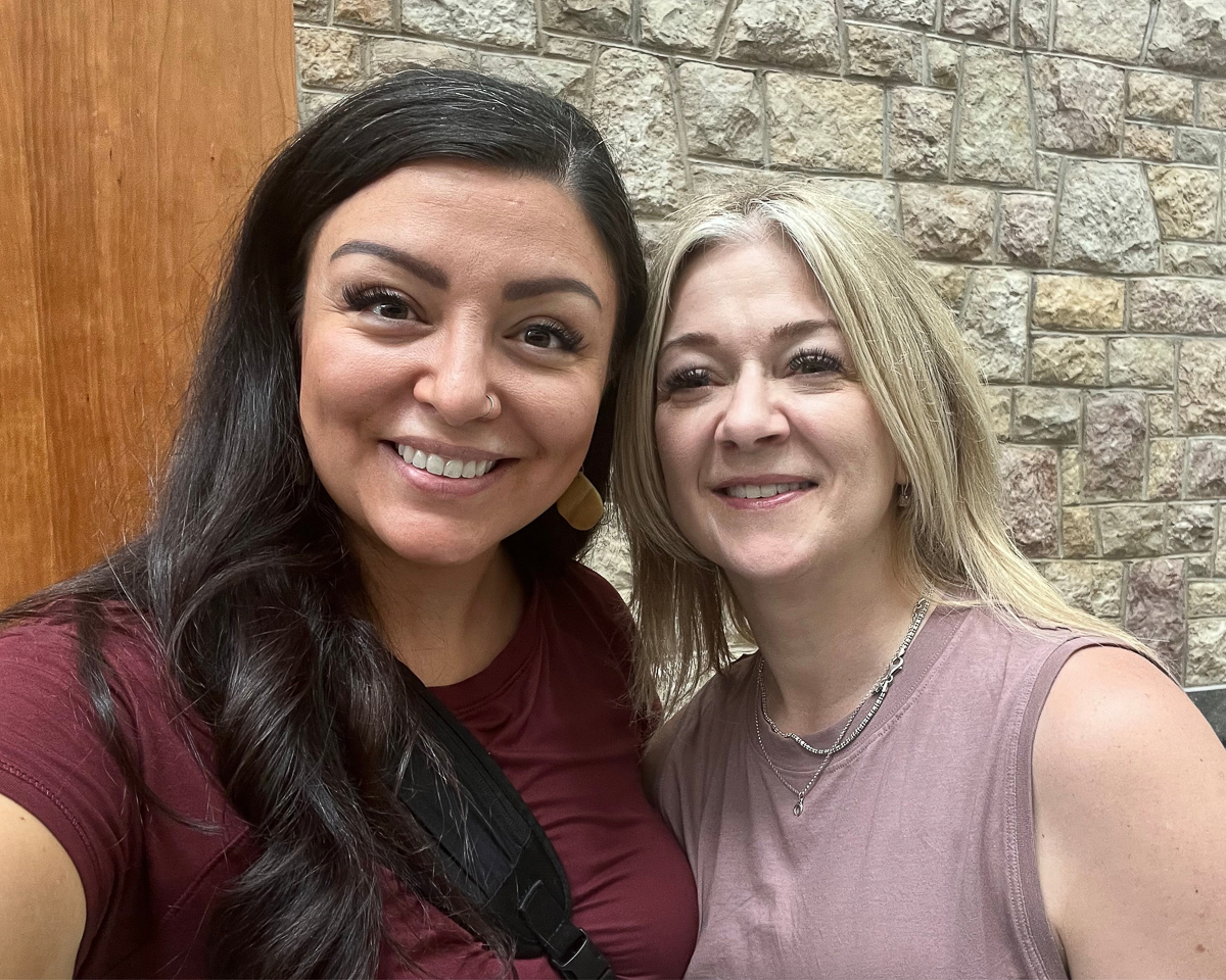 Jessica ross and Stacey Lovo smiling