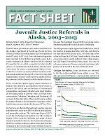 PDF of Juvenile Justice Referrals in Alaska, 2003–2013