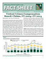 PDF of Violent Crimes Compensation Board: Claims, FY 2004–FY 2014