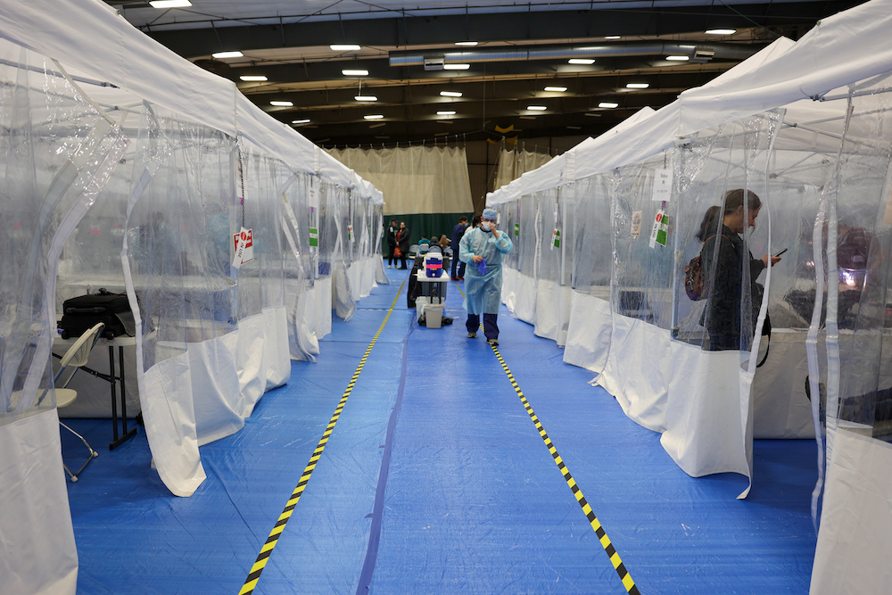 Rows of medical treatment tents at RAM