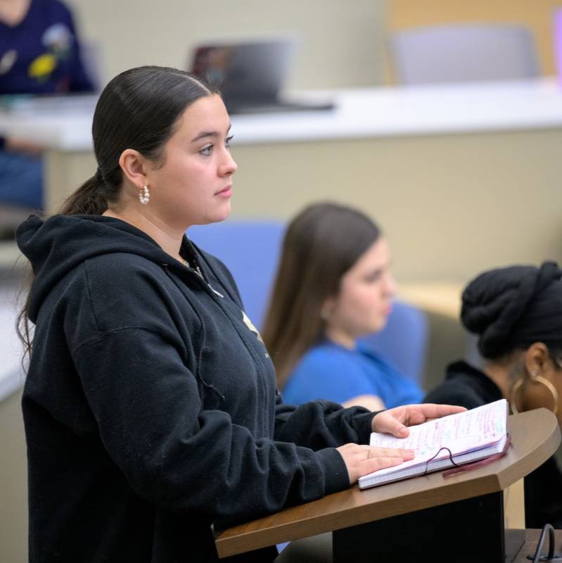Criminal Investigation students participate in a mock crime scene analysis