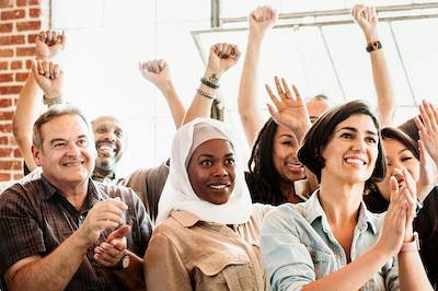 a diverse group of adults