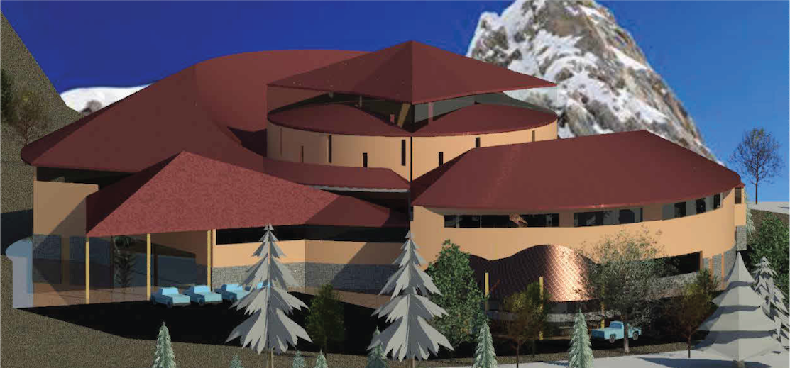 digital rendering of building exterior