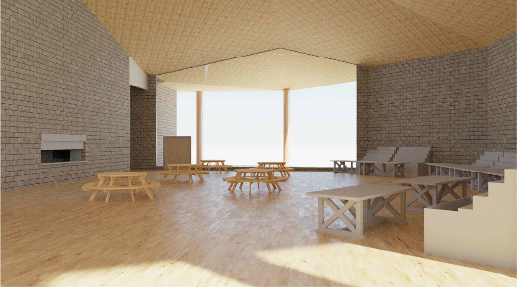 digital rendering of building interior