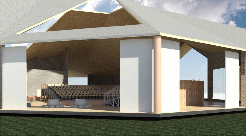 digital rendering of building exterior