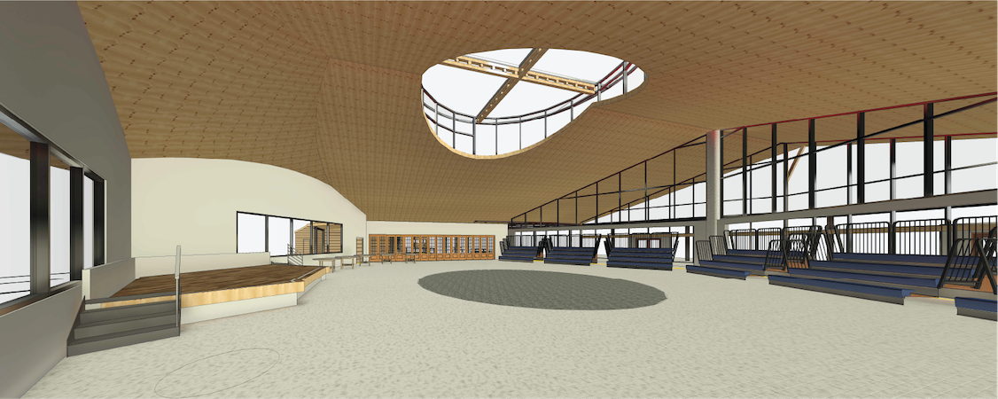 digital rendering of building interior