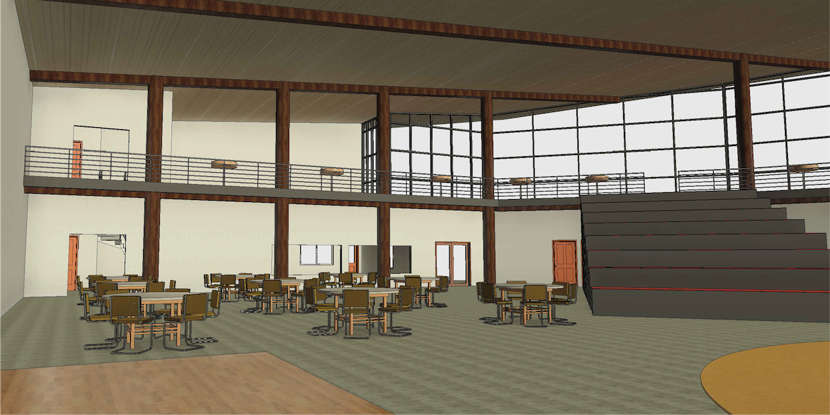 digital rendering of building interior