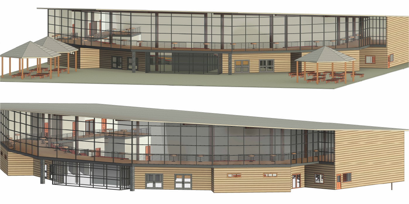 digital rendering of building exterior