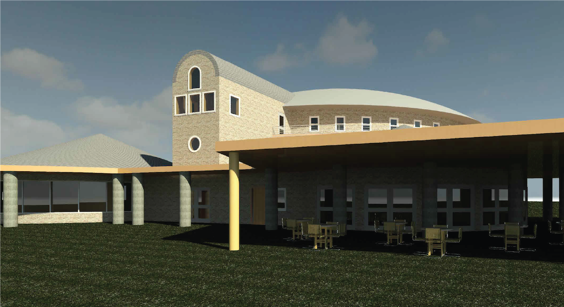 digital rendering of building exterior
