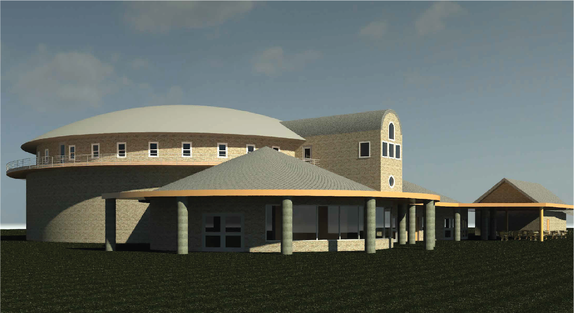 digital rendering of building exterior