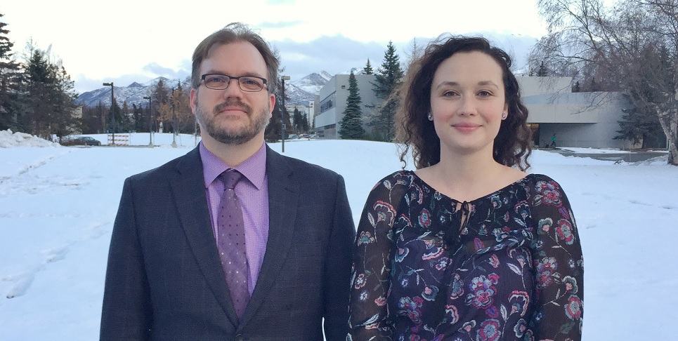 Troy Payne and Rita Augustyn, faculty members at the UAA Justice Center