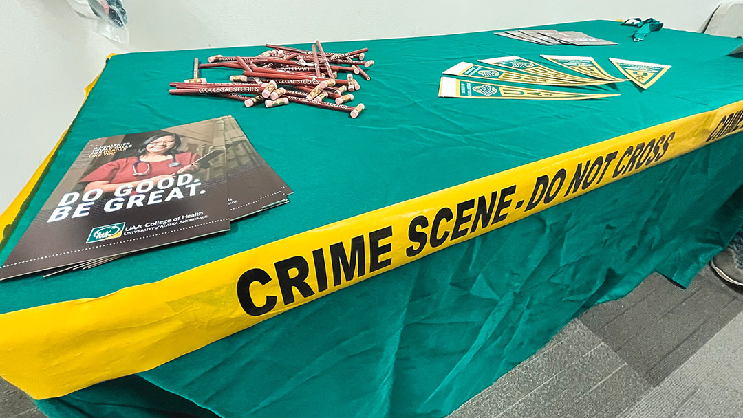 One of the cool swag items the Justice Center gave out during the 2022 COH Academic Preview Day were gavel pencils