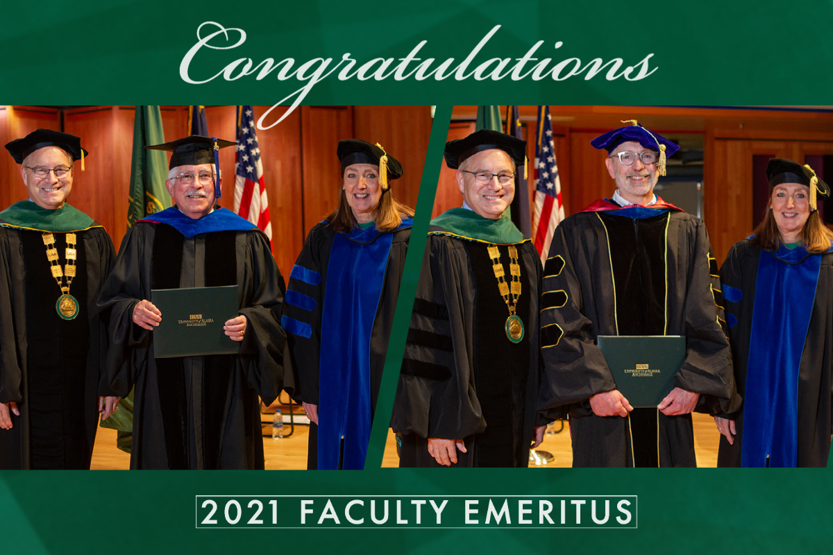 COH faculty emeriti Allan Barnes and John Petraitis