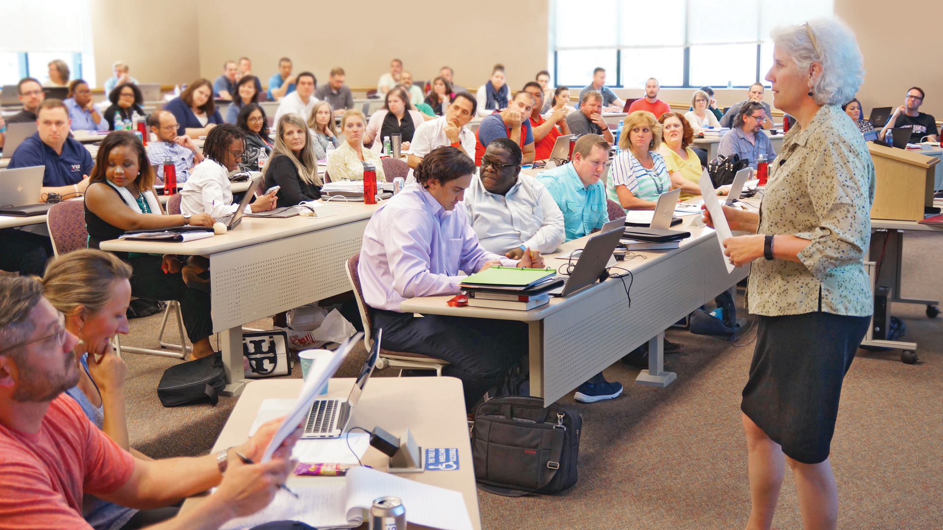 professor teaching class