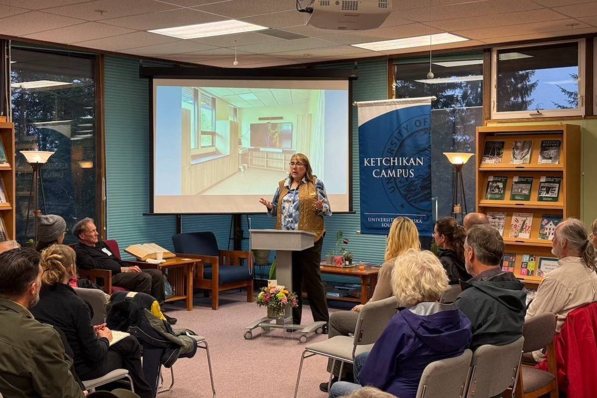 UA faculty and staff gathered for a ribbon cutting ceremony and celebration for the newly renovated nursing lab on the Ketchikan campus.