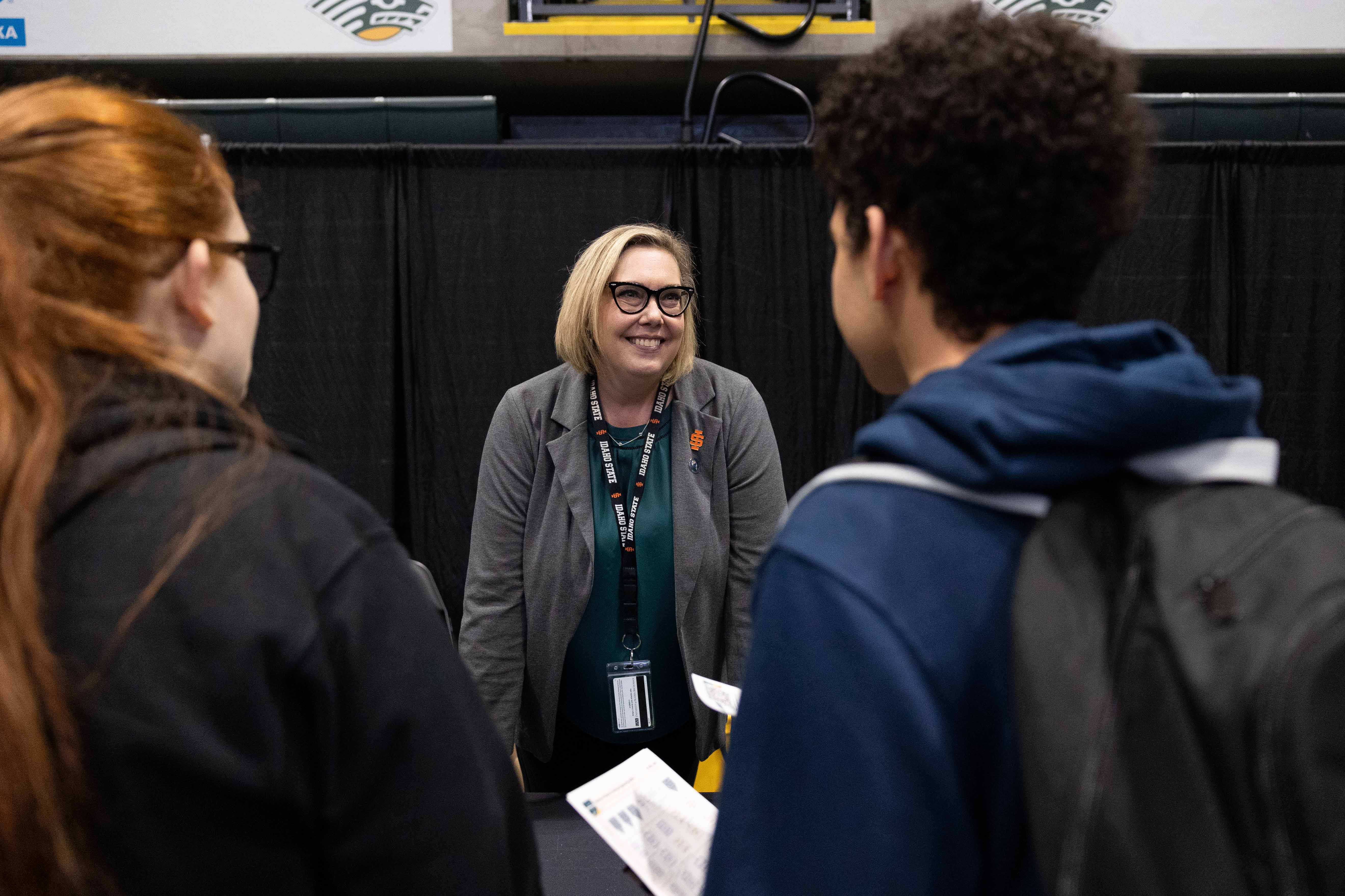 Mara at ISU Pharmacy table