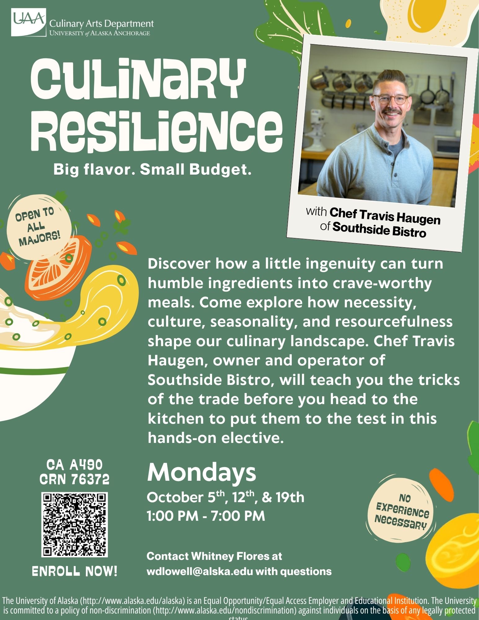 Flyer for Culinary Resilience