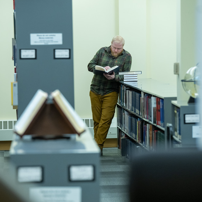 Faculty reading book