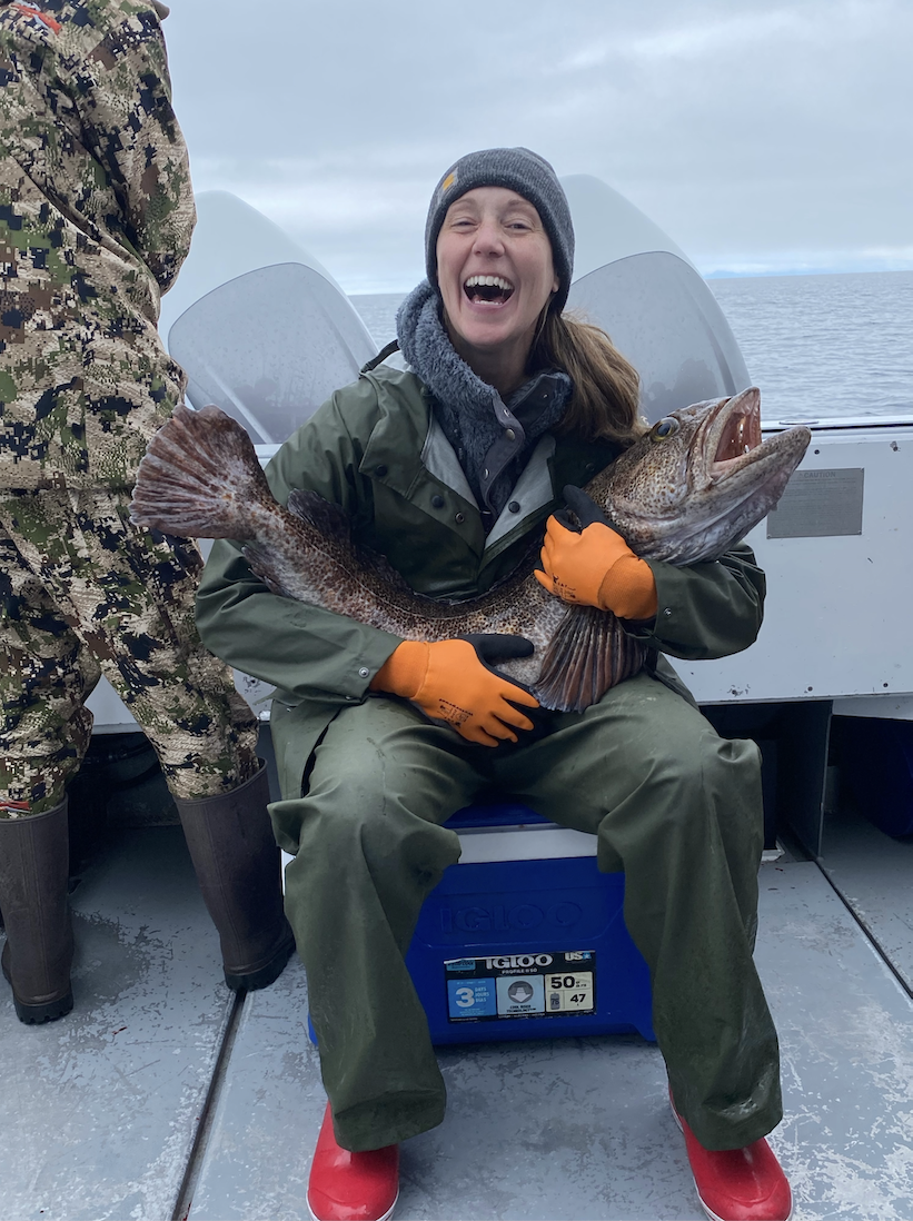 Melissa Hurd holding a fish