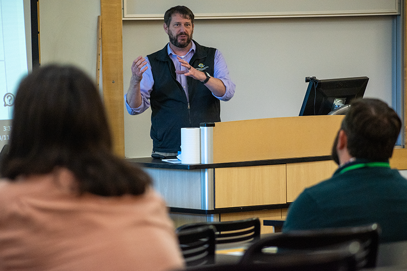 Doug Bourne presenting at New Faculty Orientation