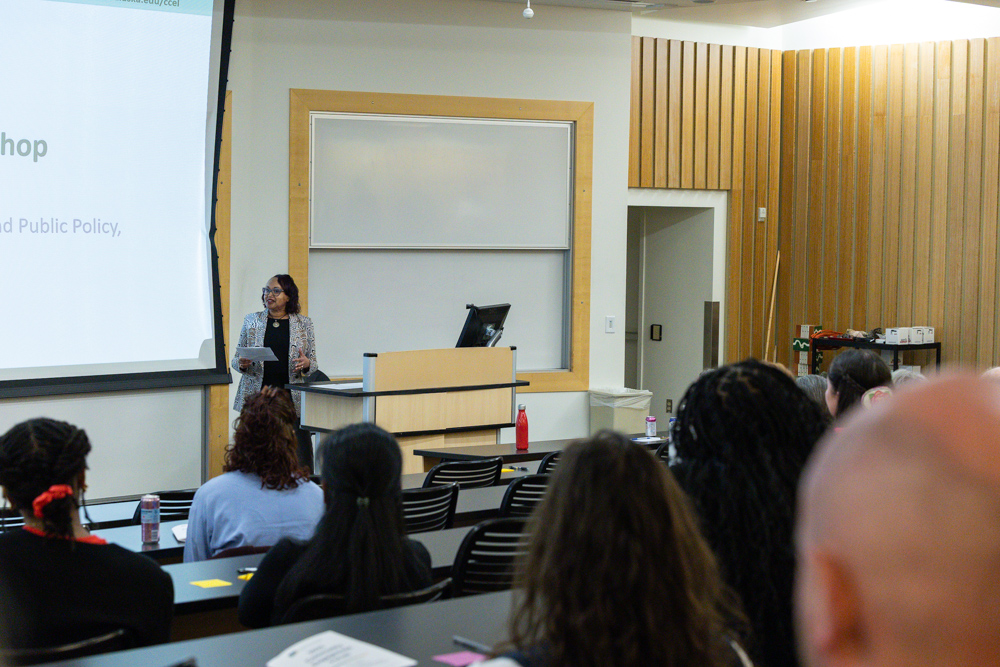 Jennifer Bernard presenting