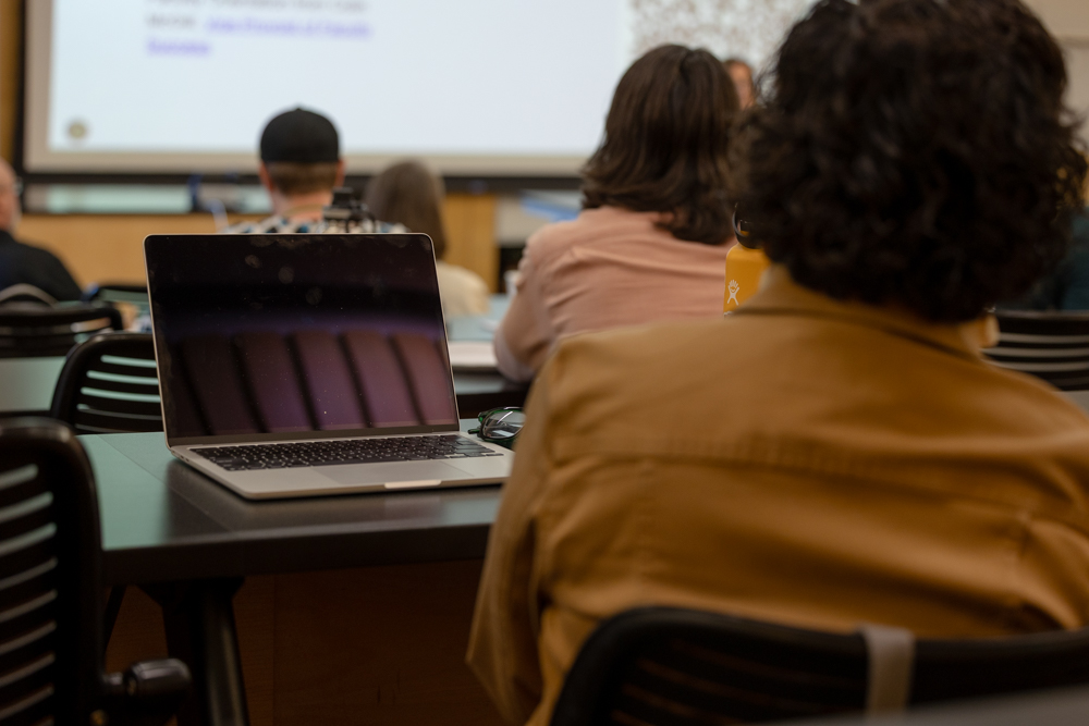 laptop at New Faculty Orientation