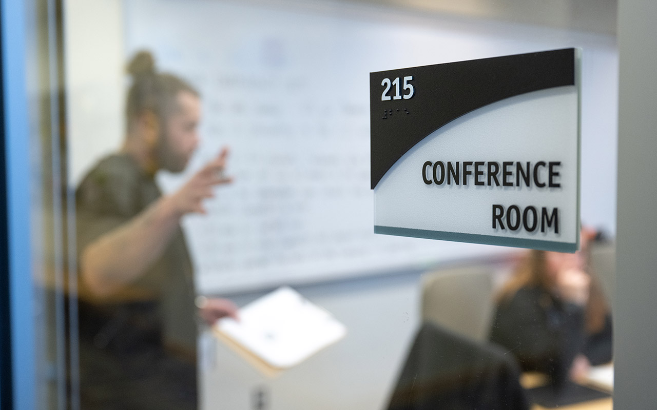 conference room sign