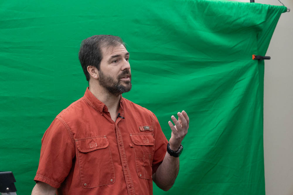 brandon briggs recording a video