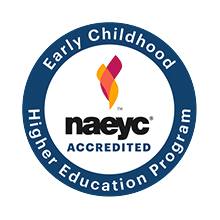 NAEYC-accredited Early Childhood Higher Education Program seal