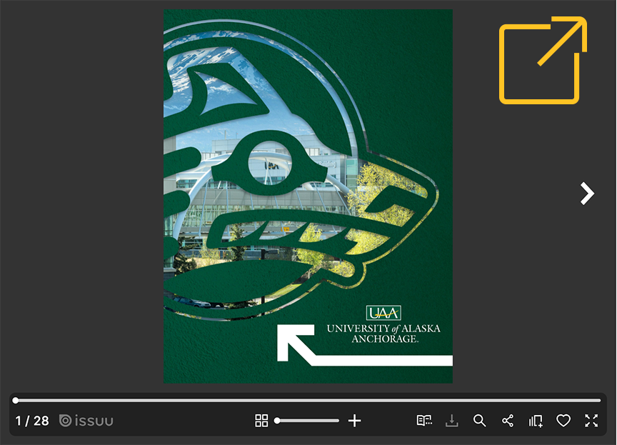 Digital presentation of the UAA Viewbook