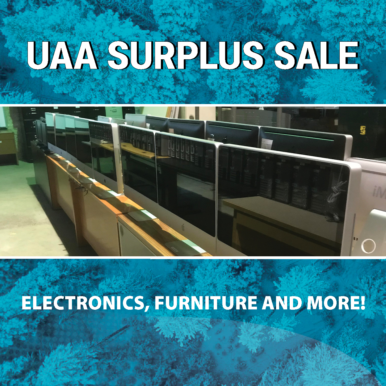 UAA Surplus Sale: Electronics, furniture and more!